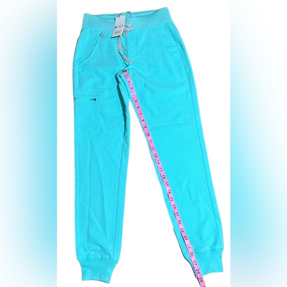 💚💙FIGS Zamora 2.0 Jogger Scrub Pants XSS Limited edition color Fresh Aqua NWT - Picture 7 of 16